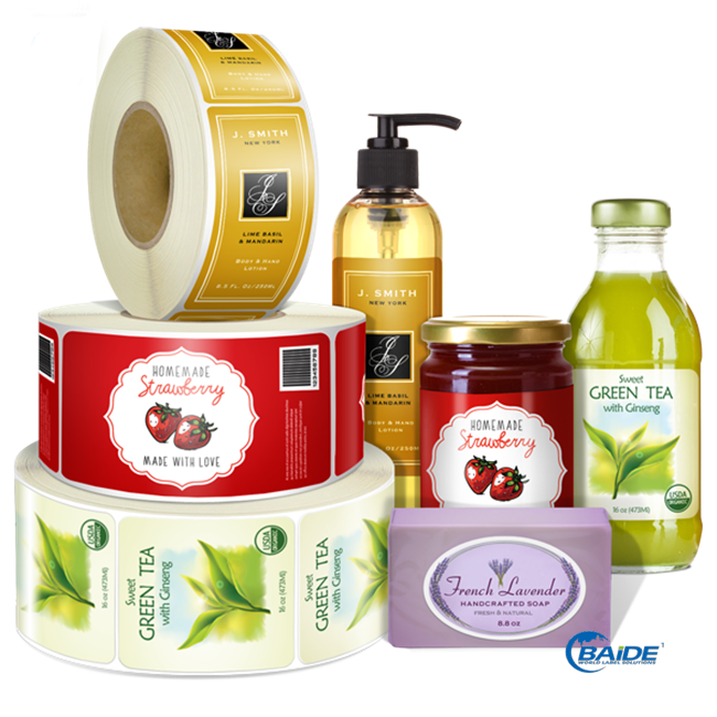 化妝品瓶貼不干膠貼紙印刷